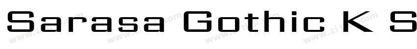 Sarasa Gothic K Sem字体转换